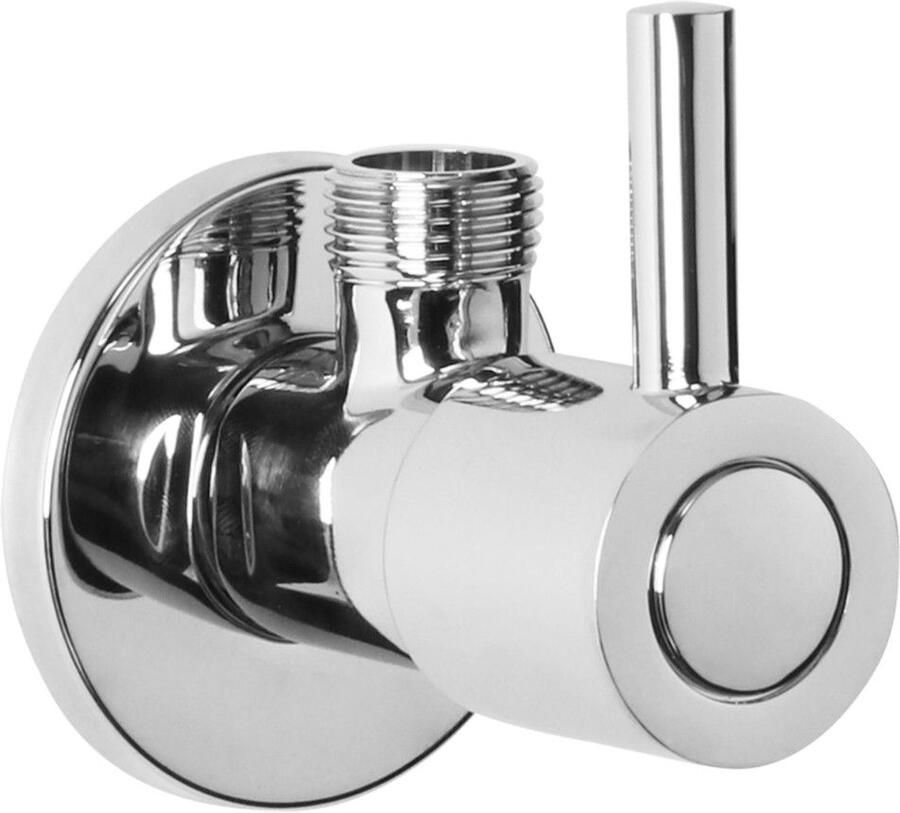 Differnz Hoekstopkraan Met Rozet 1 2x3 8 mm Chroom