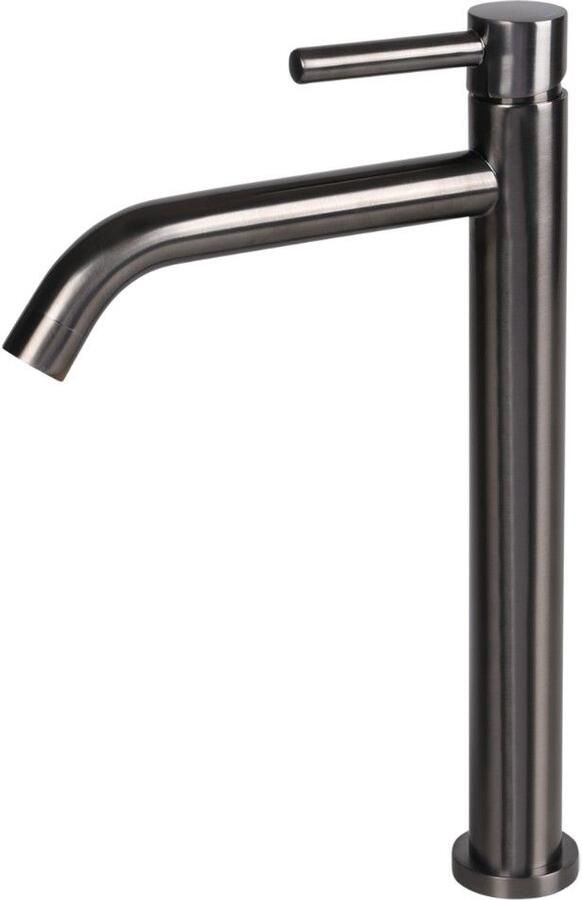 Differnz Kraan Koud warm hoog gebogen kraan goud mat 30.414.79