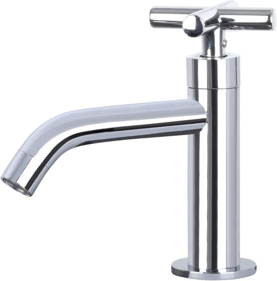 Differnz Mix toiletkraan chroom kruisgreep fonteinkraan