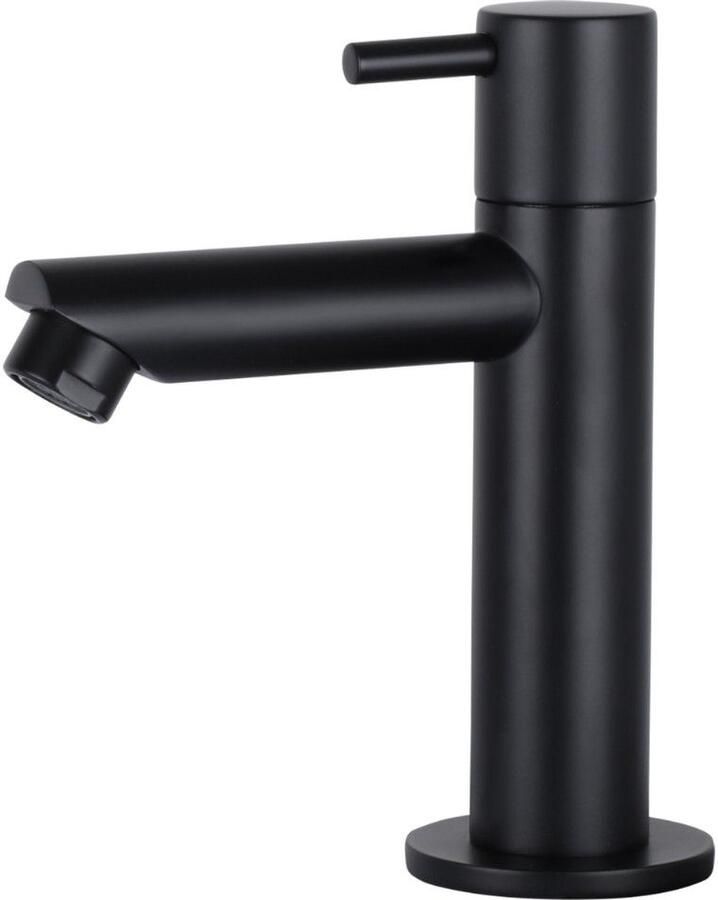 Differnz Mix toiletkraan mat zwart recht fonteinkraan - Foto 2