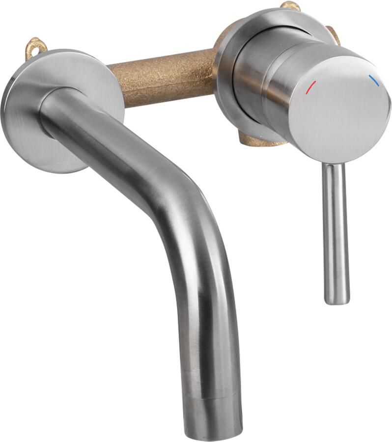 Differnz Kraan Inbouw koud warm rechts mat chroom 30.416.12