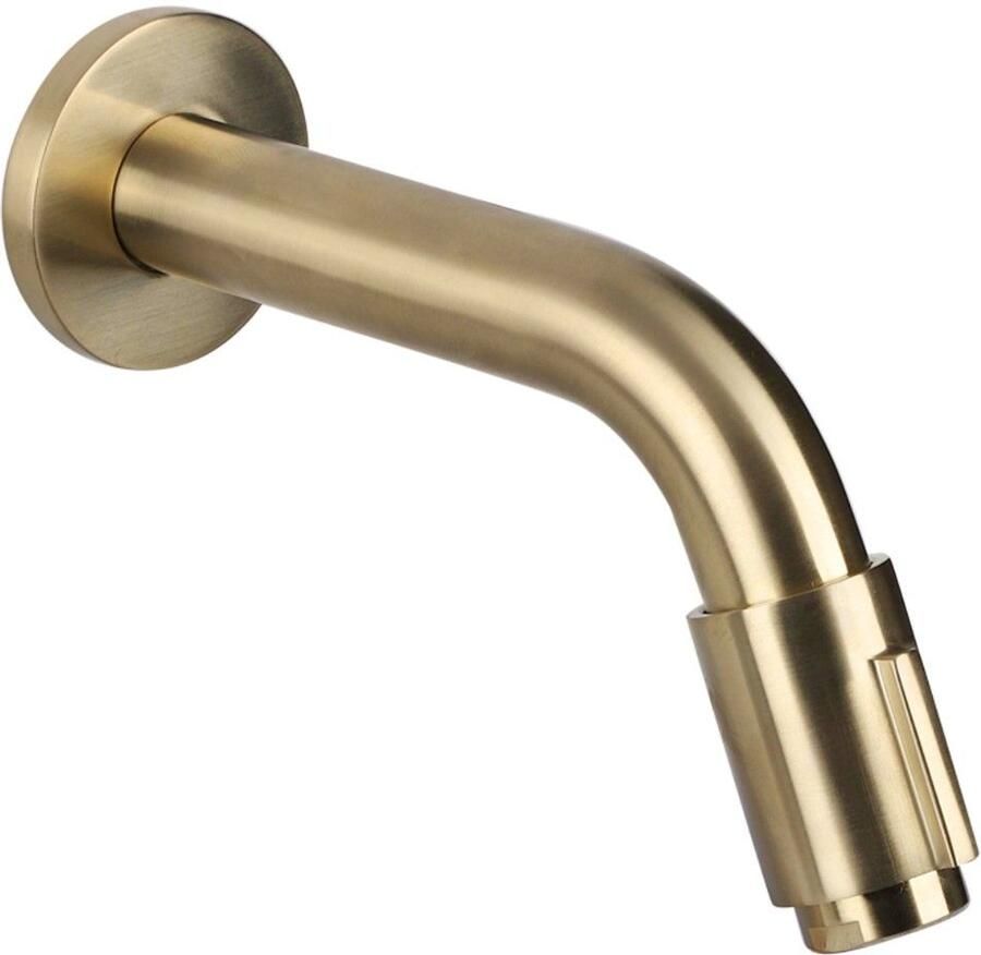 Differnz Koudwater Muurkraan 11Cm Mat Goud 30.416.04