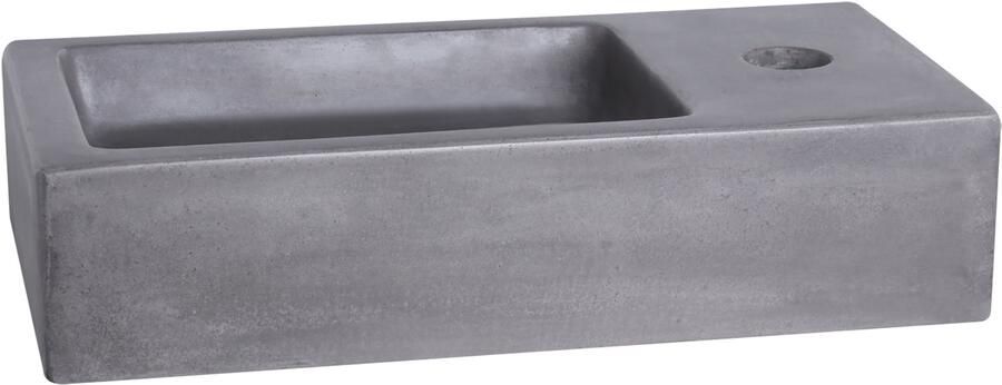 Differnz Fontein Ravo Rechthoek 38.5x18.5x9cm Beton Donkergrijs 1 Kraangat