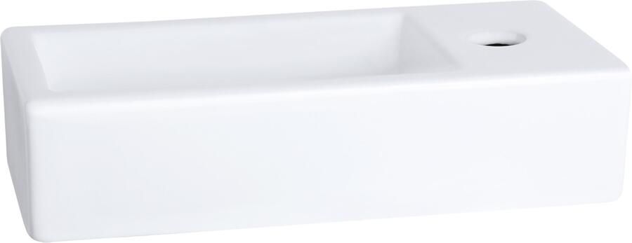 Differnz Ravo Fontein 38.5x18.5x9.5cm 1 kraangat rechts keramiek wit 38.005.33