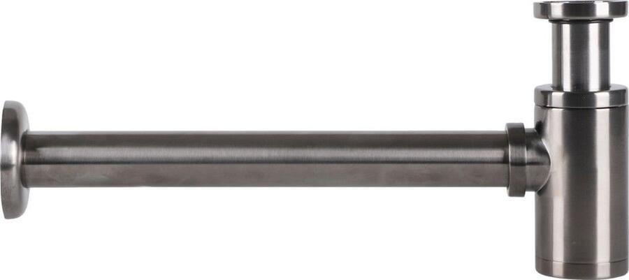 Differnz sifon met muurbuis gun metal