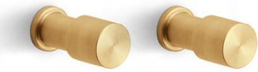 Formani PIET BOON PB20 set van 2 haken 20mm PVD mat goud