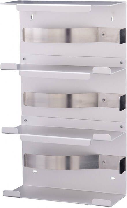 Mediqo-line trio handschoendispenser MQTGDA aluminium