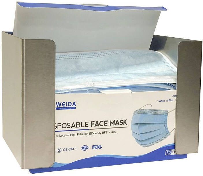 Mediqo-line mondmaskerdispenser groot MQFMD RVS