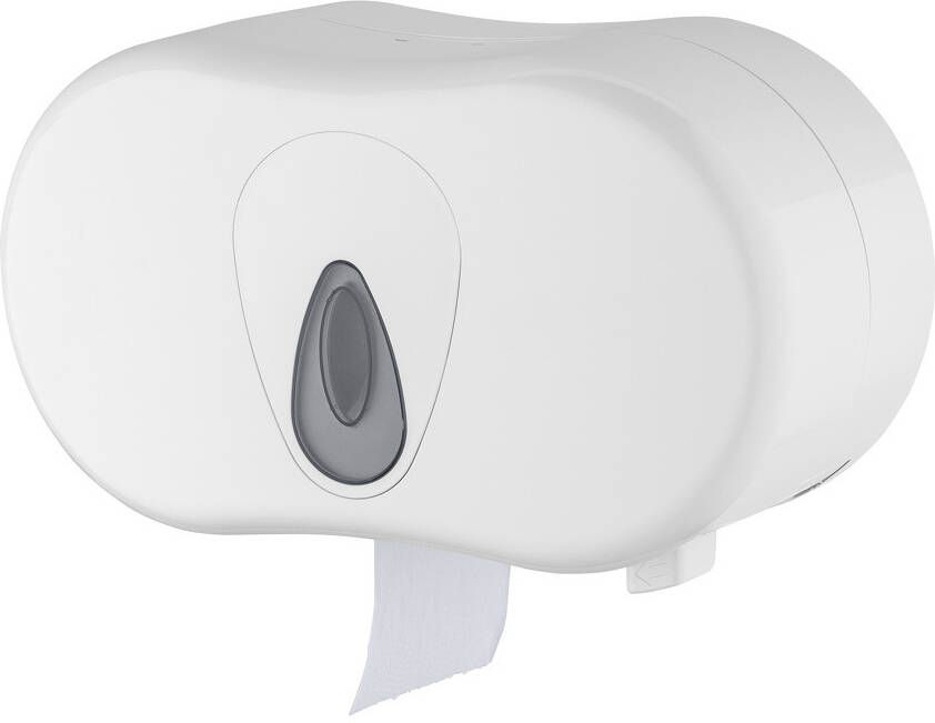 PlastiQline 2-rols toiletrolhouder (standaard) PQTMDuo wit