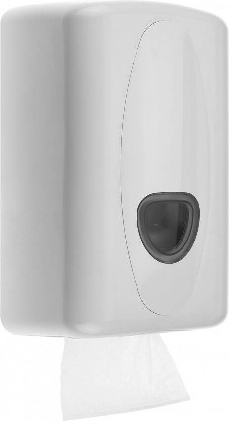 PlastiQline 2020 kunststof toilet tissue dispenser PQ20Tissue wit