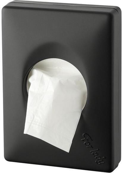 PlastiQline hygienezakjesdispenser voor plastic zakjes PQBHyg zwart - Foto 2