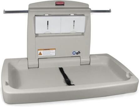 Rubbermaid babyverschoontafel horizontaal kunststof grijs - Foto 1
