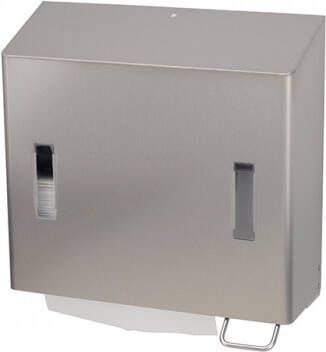 SanTRAL combinatiedispenser zeep- & handdoekdispenser RVS