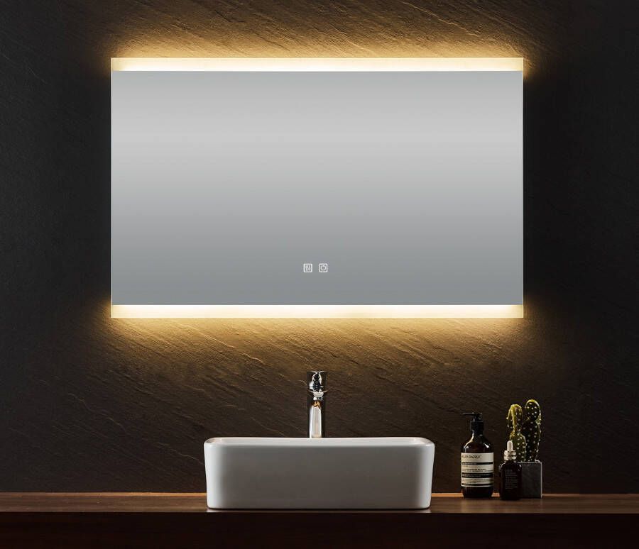 B-Stone Incluso spiegel met LED-verlichting en spiegelverwarming 100x70cm