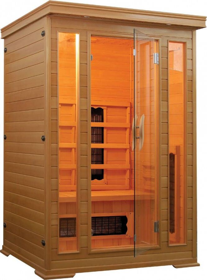 Badstuber Carmen infrarood sauna 120x120cm 2 persoons