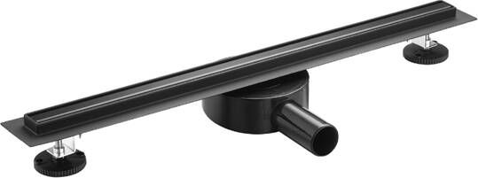 Badstuber douchegoot 80cm zwart