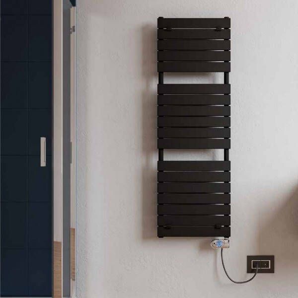 Badstuber E-Pisa elektrische radiator 50x121.3cm mat zwart 500W