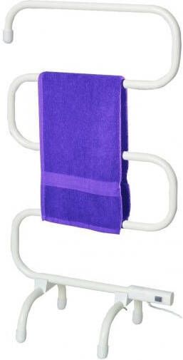 Badstuber Elec vrijstaande elektrische handdoek radiator wit