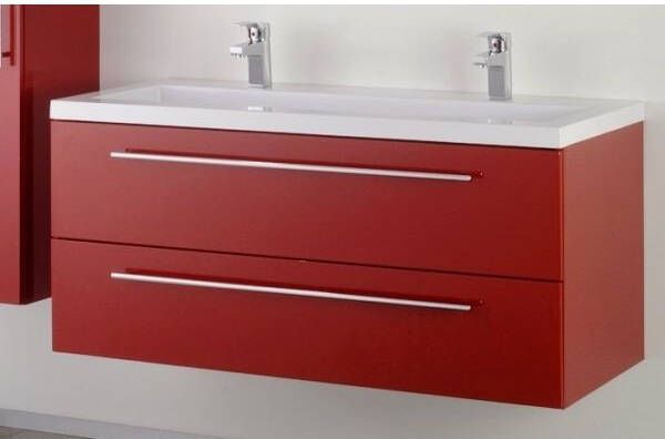Badstuber Fiora wastafelmeubel 120cm rood