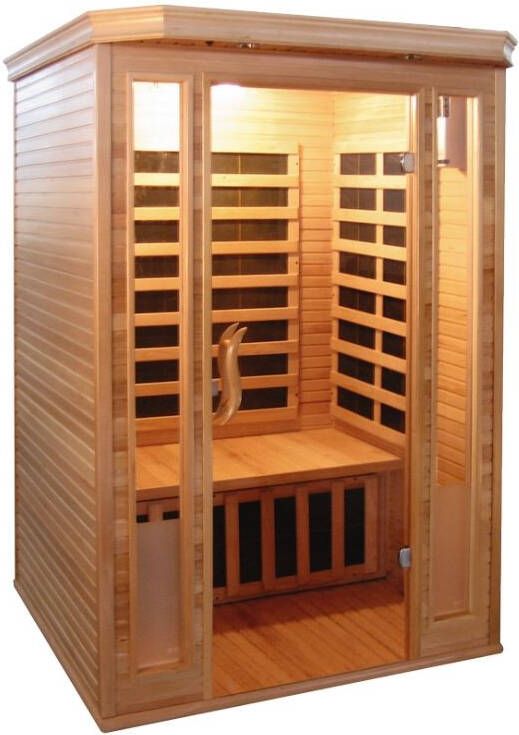 Badstuber Komfort infrarood sauna 120x120cm 2 persoons