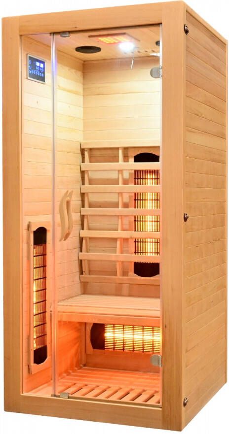 Badstuber Malmö infrarood sauna 90x90cm 1 persoons