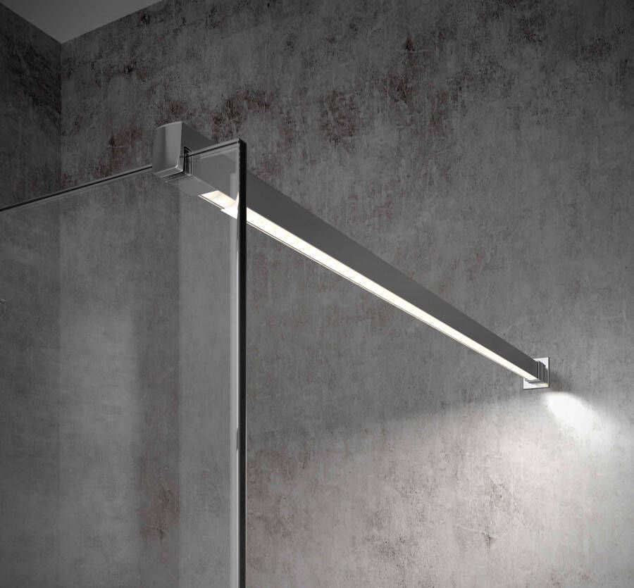 Bellezza Bagno StabiLight stabilisatiestang 150cm met afstandsbediening Chroom SL202102