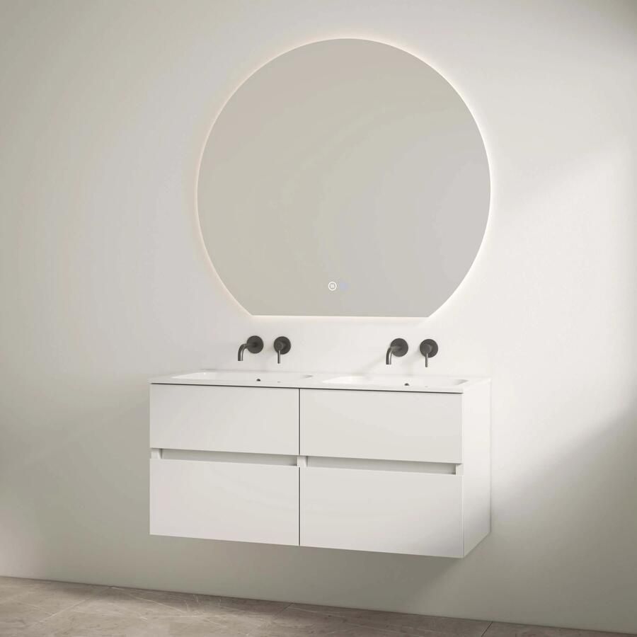 Best Design Bora badmeubel duo zonder kraangaten 120cm wit glans