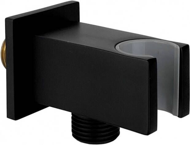 Best Design Best-Design RVS Nero-Stool opsteek muuraansluiting mat zwart