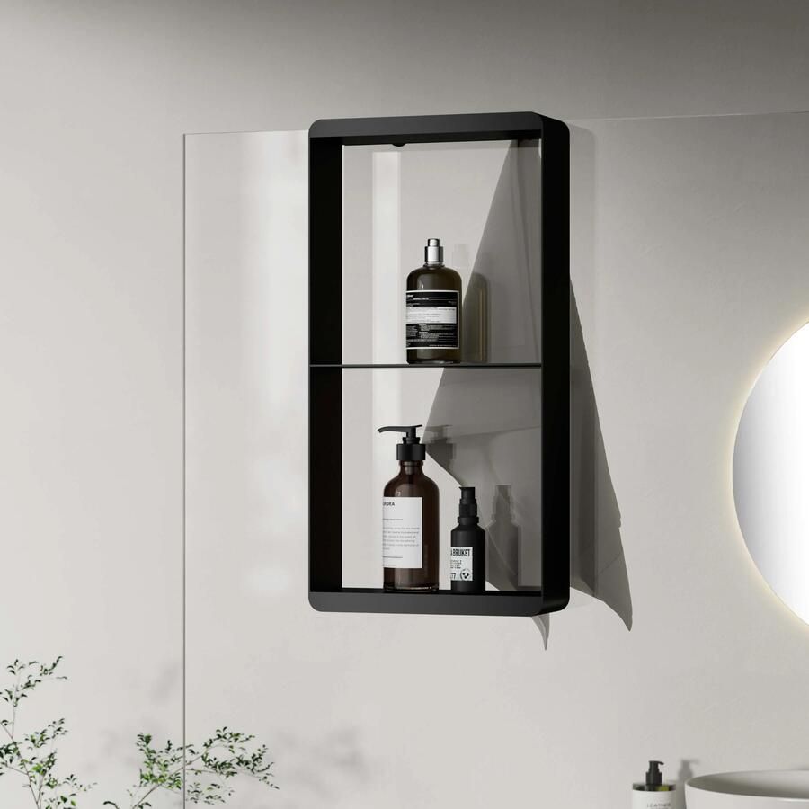 Best Design Soap Nero doucherek 2 laags 50x25cm zwart mat