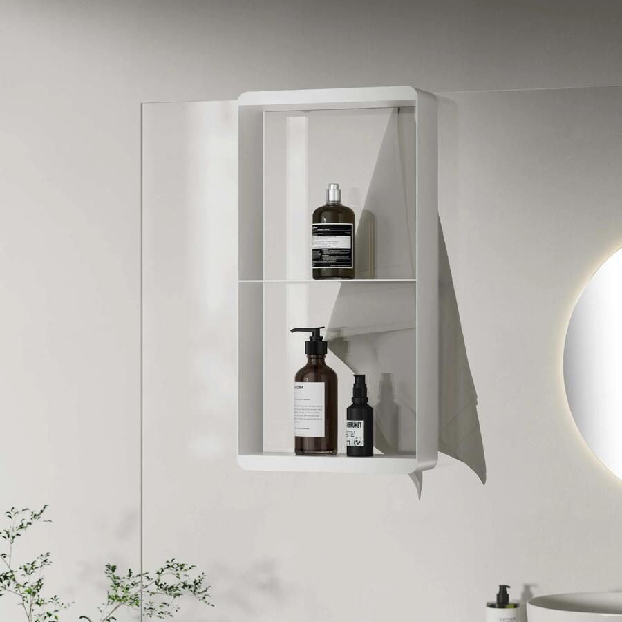 Best Design Soap White doucherek 2 laags 50x25cm wit mat