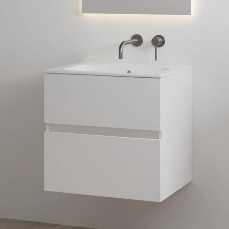 Best Design Splash badkamermeubel 60cm zonder kraangat wit glans