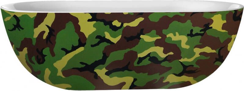 Best Design Camouflage vrijstaand bad 180x86x60cm