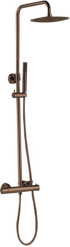 Best Design Dijon thermostatische opbouw regendouche 30cm sunny bronze brons