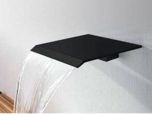 Best Design Dule waterval uitloop voor badkraan mat zwart