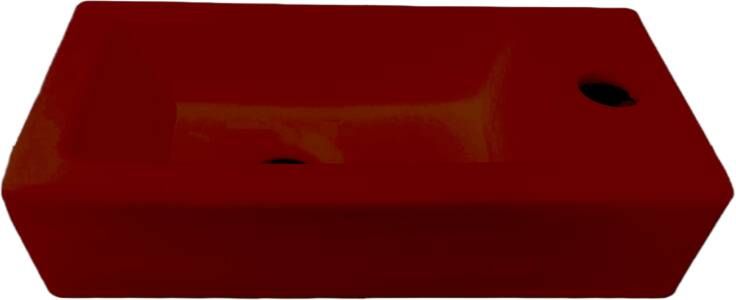 Best Design Farnetta fontein rechts 37x18cm rood mat