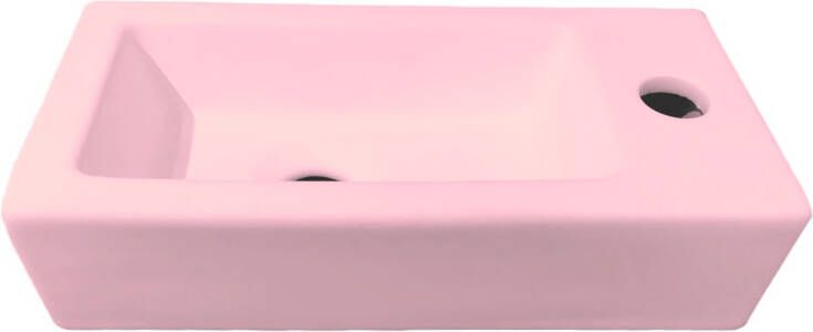 Best Design Farnetta fontein rechts 37x18cm roze mat