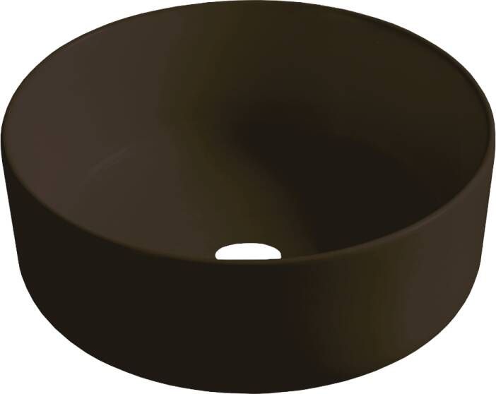 Best Design Luzz waskom 40cm keramiek donkerbruin mat