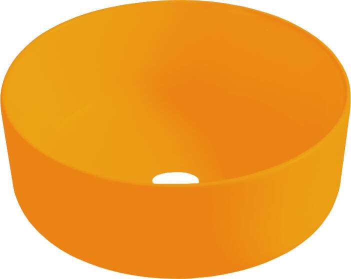 Best Design Luzz waskom 40cm keramiek oranje mat