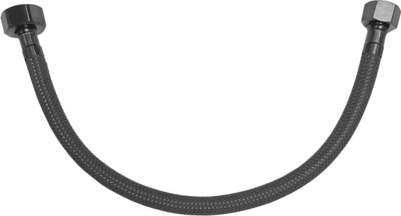 Best Design Moya flexibele aansluitslang 35cm 1 2" x 3 8" gunmetal