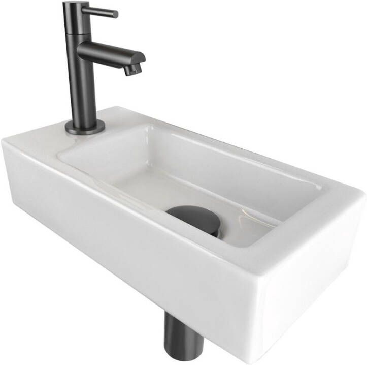 Best Design Moya fonteinset links gun metal