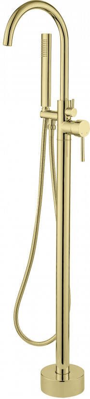Best Design Nancy vrijstaande badkraan 120cm mat goud