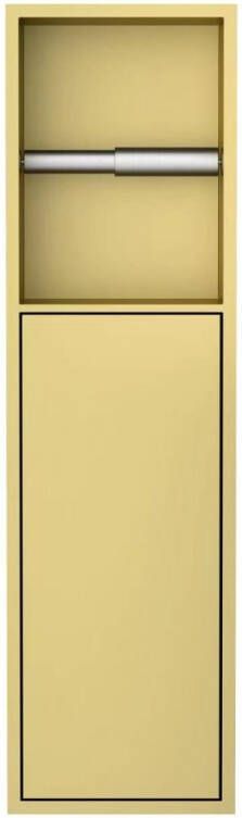 Best Design Nancy Zione inbouw toiletrolhouder met deur 60x17x12cm mat goud