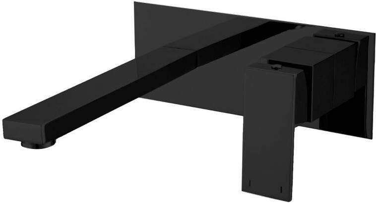 Best Design Nero inbouw wastafelkraan 19cm zwart mat