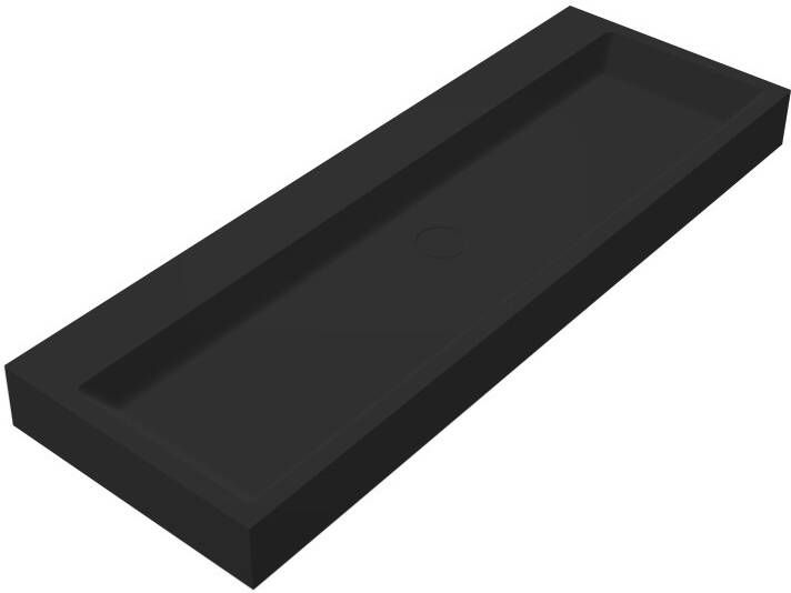 Best Design Nero Opera solid surface wastafel 120x42x10cm