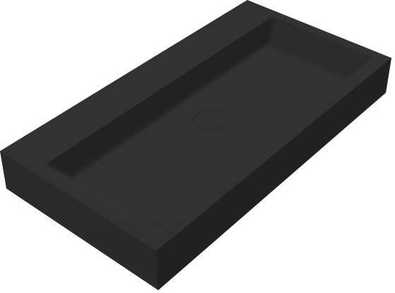 Best Design Nero Opera solid surface wastafel 80x42x10cm