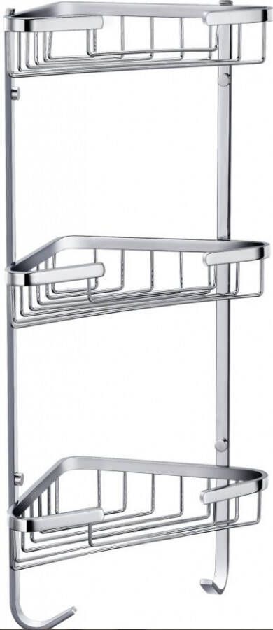 Best Design Rome Buron hoek doucheopbergrek 3 schaps 3804350