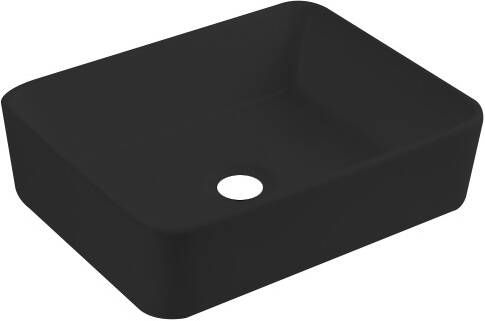 Best Design Roveto opbouw wastafel waskom mat zwart 48x37x13cm