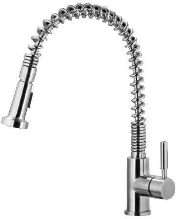 Douche Concurrent Keukenkraan Flex 44cm Mengkraan Rond RVS Eengreeps Draaibaar Uitloop met Handdouche