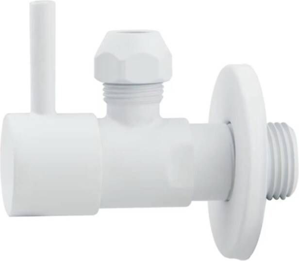 Best Design Solara White hoekstopkraan 1 2" x 3 8" mat wit