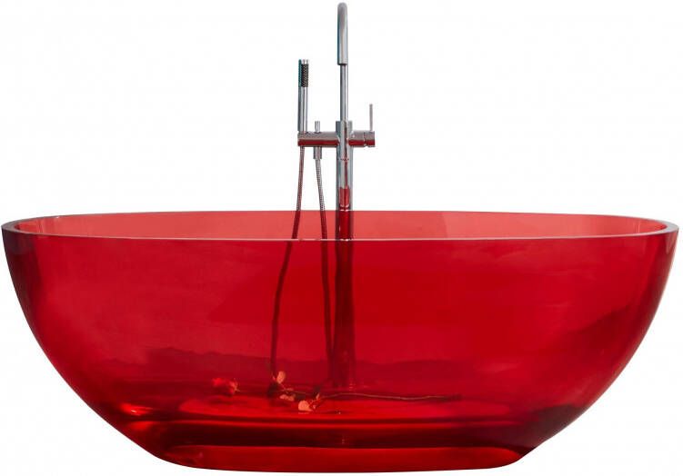 Best Design Transpa Red vrijstaand bad 170x78x56cm